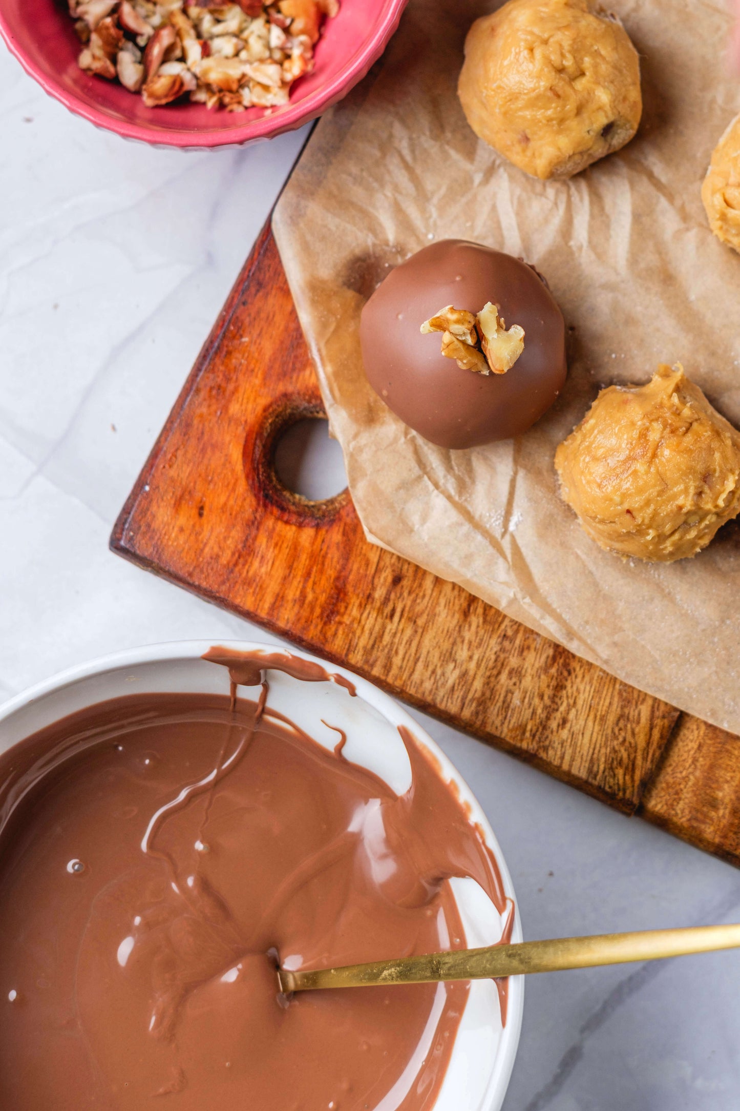 Peanut Butter Balls Filled with Nutella — PLR Recipe