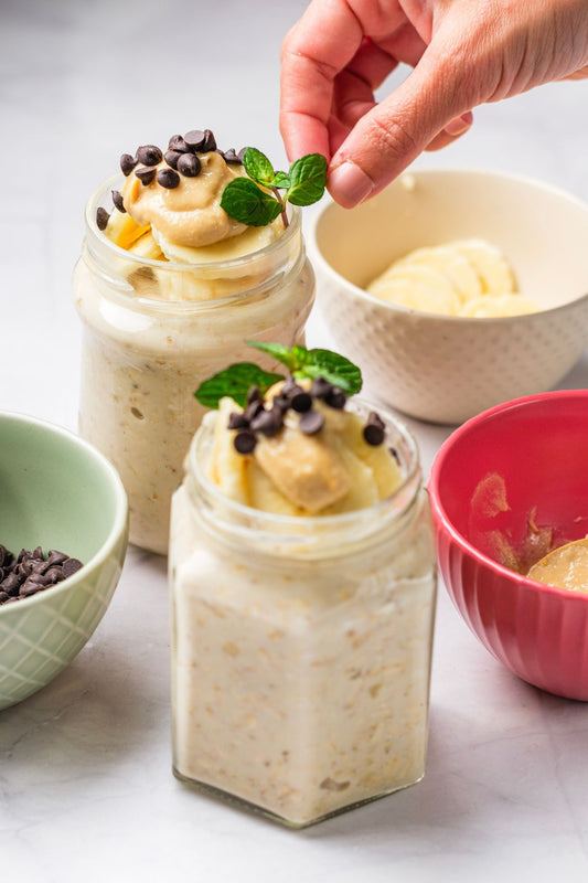 Peanut Butter Banana Overnight Oats - PLR Recipe