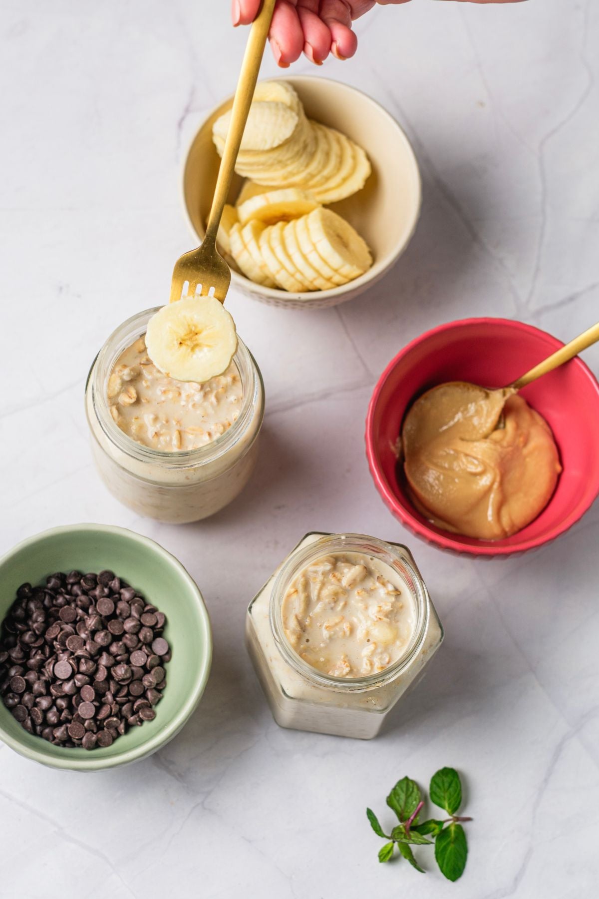 Peanut Butter Banana Overnight Oats - PLR Recipe