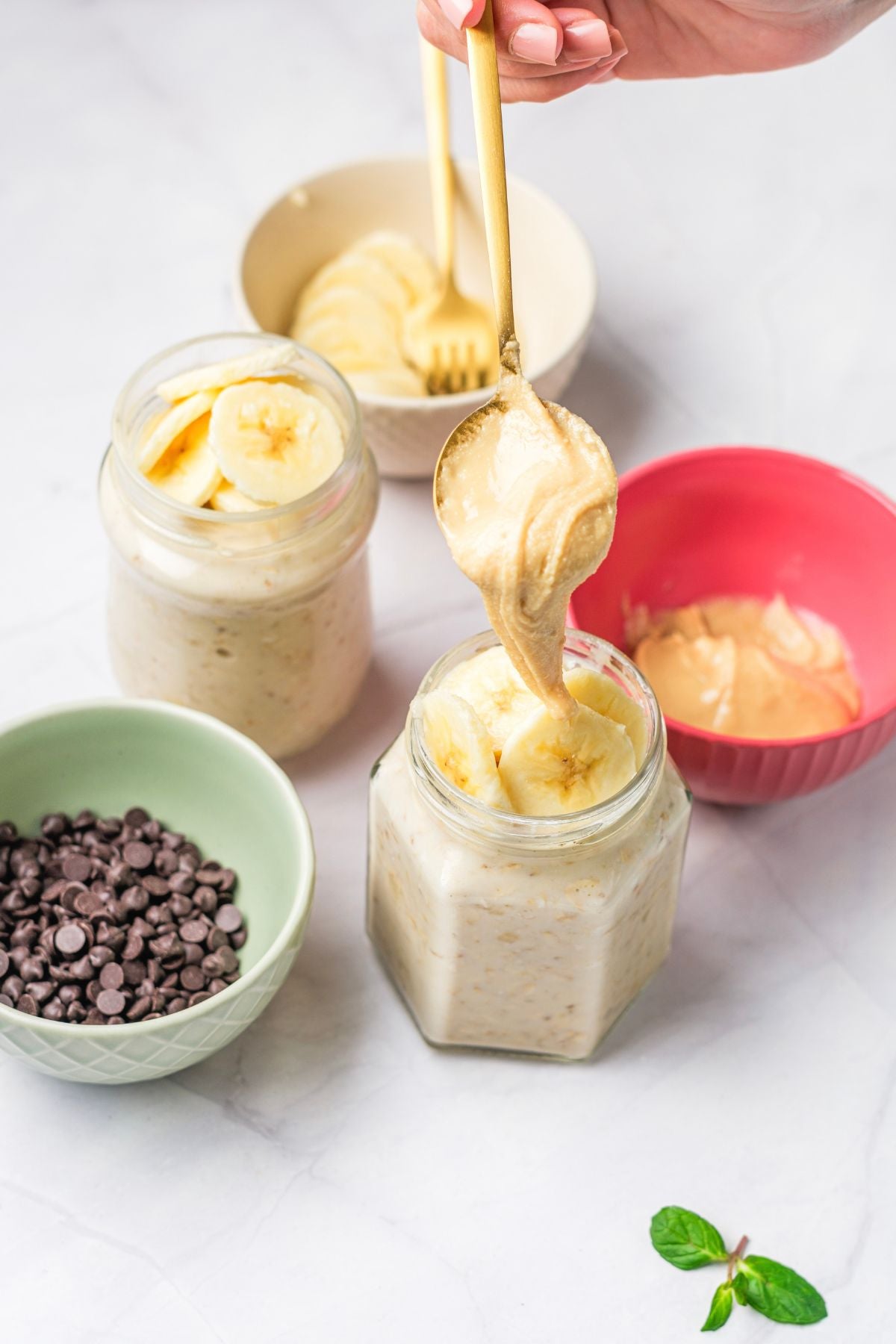 Peanut Butter Banana Overnight Oats - PLR Recipe