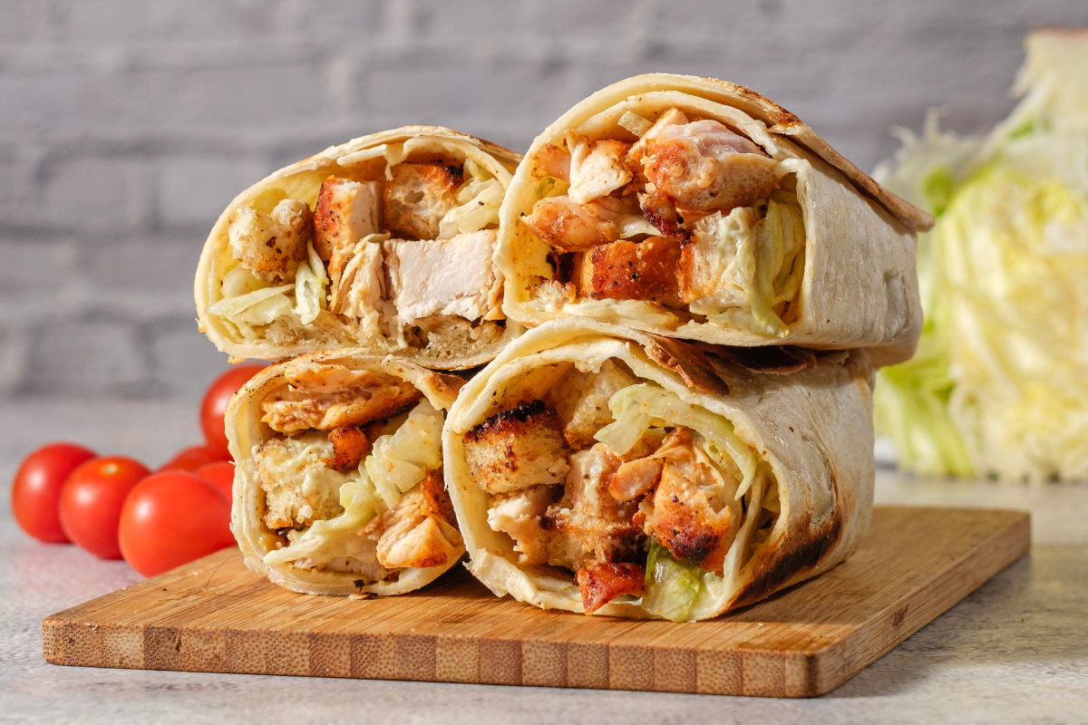Easy Chicken Caesar Wraps — PLR Recipe Content Pack for Food Bloggers